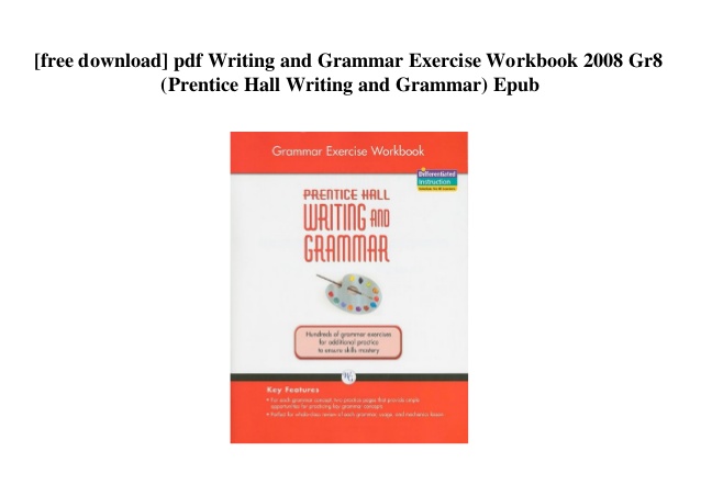 English grammar workbook pdf